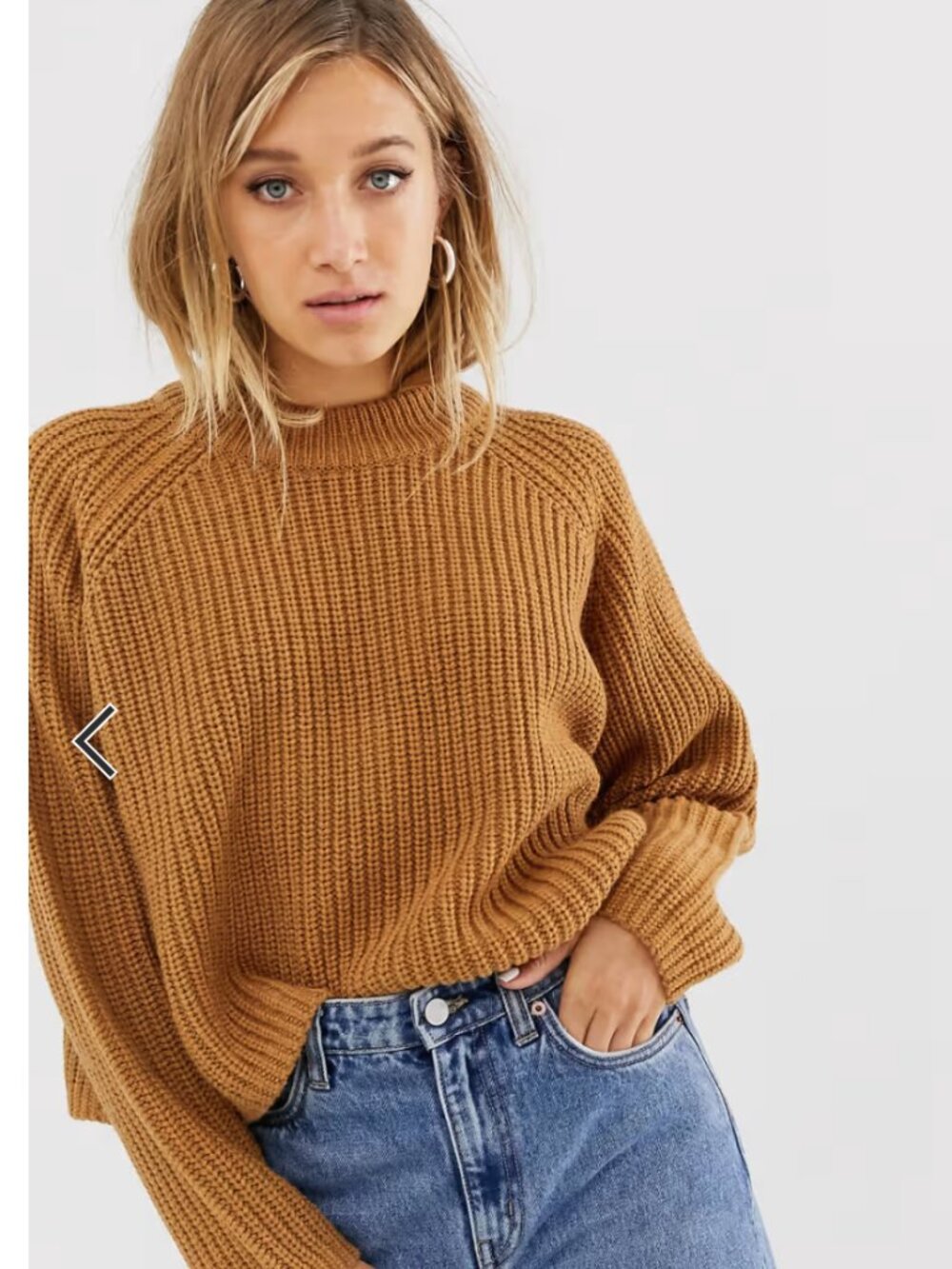 Weekday Ribbed Oversized Sweater, Size Small